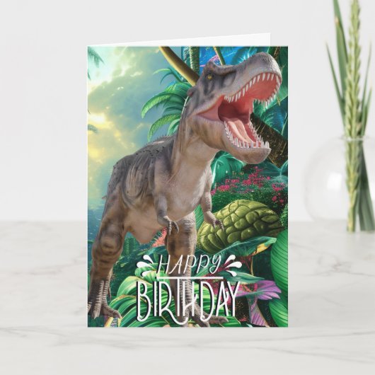 Birthday Dinosaur Kinder Jurassic World Kaart (Voorkant)