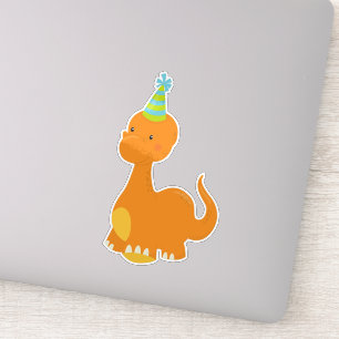 Birthday Dinosaur, Party Dinosaur, Dino, Party Pet Sticker