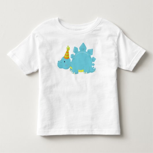 Birthday Dinosaur, Party Dinosaur, Party Pet, Dino Kinder Shirts (Voorkant)