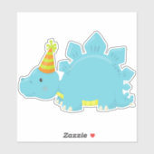 Birthday Dinosaur, Party Dinosaur, Party Pet, Dino Sticker (Vel)