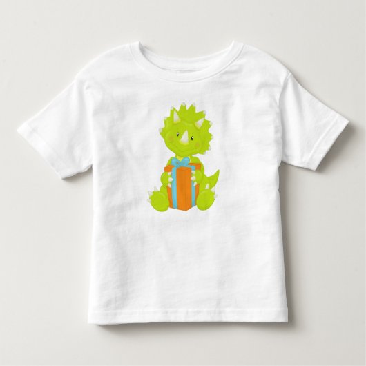 Birthday Dinosaur, Party Dinosaur, Party Pet, Gift Kinder Shirts (Voorkant)