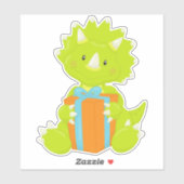 Birthday Dinosaur, Party Dinosaur, Party Pet, Gift Sticker (Vel)