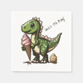 Birthday Dinosaur Servet (Voorkant)
