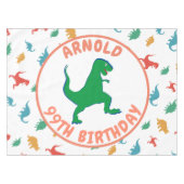 Birthday Dinosaur T Rex Kinder Jurassic Animals Tafelkleed (Voorkant (Horizontaal))
