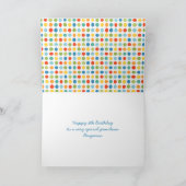 Birthday Dinosaur Triceratops Eigen naam Leeftijd Kaart (Binnen)