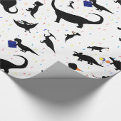 Birthday Dinosaurs Cadeaupapier (Hoek)