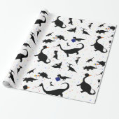 Birthday Dinosaurs Cadeaupapier (Uitgerold)