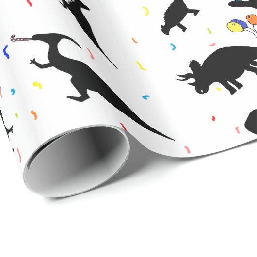 Birthday Dinosaurs Cadeaupapier (Rol Hoek)