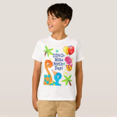 Birthday Dinosaurs en ballonnen op maat T-shirt (Voorkant volledig)