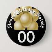 Birthday | DIY AGE | Customize   Ronde Button 7,6 Cm (Voorkant)