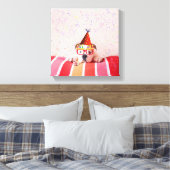 Birthday Dog Canvas Afdruk (Insitu (Slaapkamer))