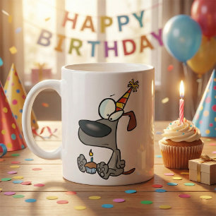 Birthday Dog Coffee Mok