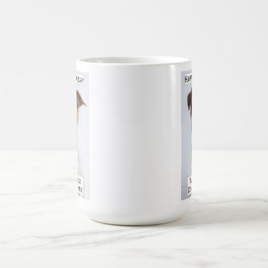 Birthday Dog Dad Best Ever Pet Photo Koffiemok (Center)