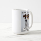 Birthday Dog Dad Best Ever Pet Photo Koffiemok (Voorkant rechts)