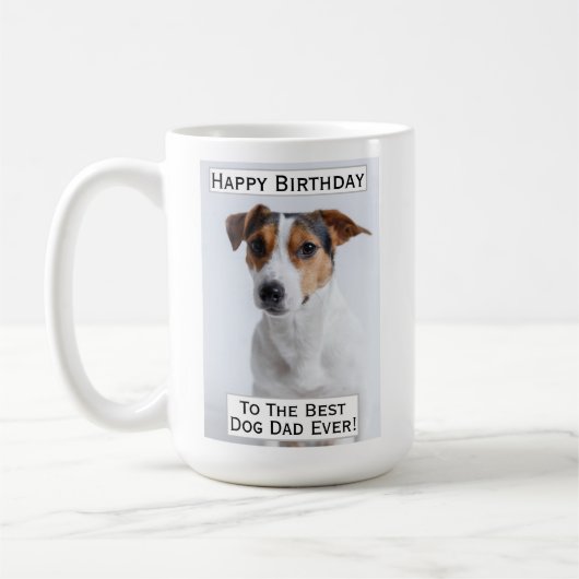 Birthday Dog Dad Best Ever Pet Photo Koffiemok (Links)