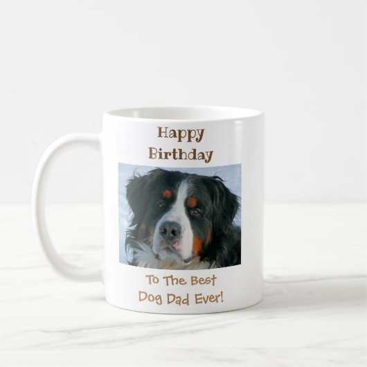 Birthday Dog Dad World's Best Ever Pet Photo Koffiemok (Links)