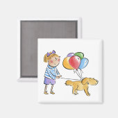 Birthday Dog Magneet (Voorkant / Achterkant)