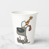 Birthday Dog Papieren Bekers (Voorkant)
