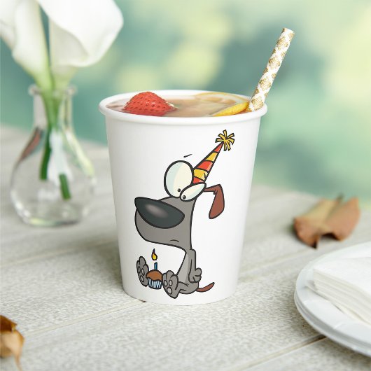 Birthday Dog Papieren Bekers