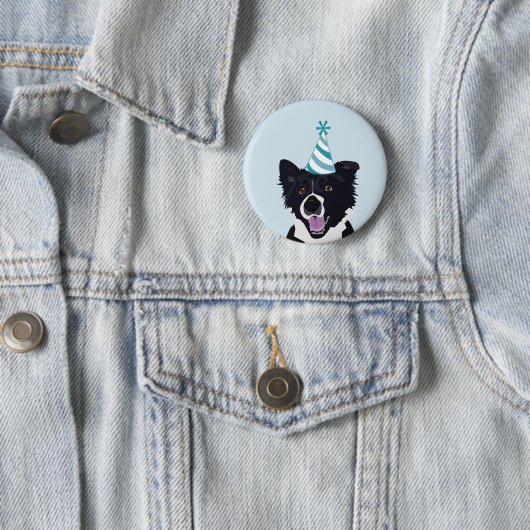 Birthday Dog Pin Ronde Button 5,7 Cm (In situ)