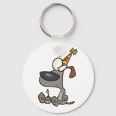 Birthday Dog Sleutelhanger (Achterkant)