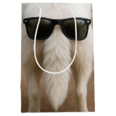 Birthday Dog Tail with Sunglasses Medium Cadeauzakje (Voorkant)