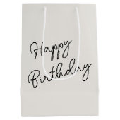 Birthday Dog Tail with Sunglasses Medium Cadeauzakje (Achterkant)