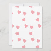 Birthday Dogs Paw-ty Party Valentijns  Uitnodiging (Achterkant)