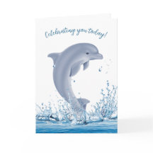 Birthday Dolphin in Water