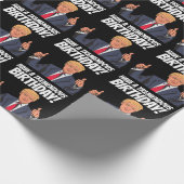 BIRTHDAY DONALD TRUMP WRAPPING PAPIER (Hoek)