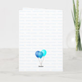 Birthday Dragon Add Name & Age of Young Boy Kaart (Achterkant)