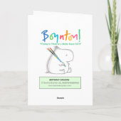 BIRTHDAY DRAGON door Boynton Kaart (Achterkant)