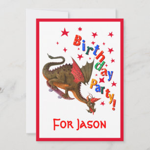 Birthday Dragon Kaart
