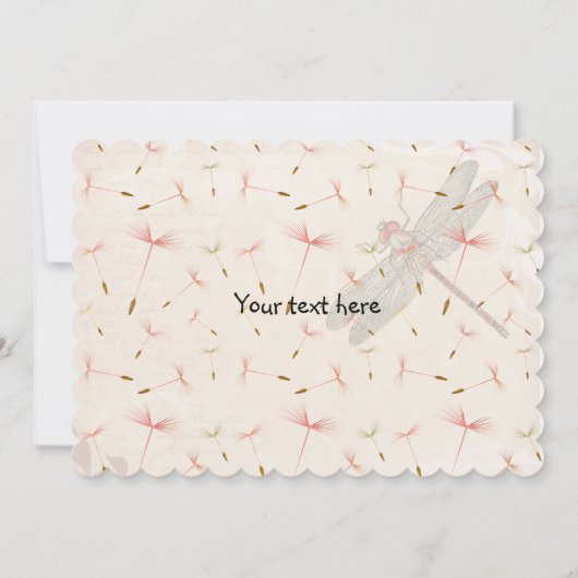 Birthday Dragonflies Kaart (Achterkant)