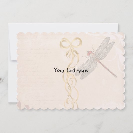 Birthday Dragonflies Kaart (Achterkant)