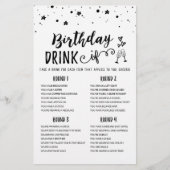 Birthday DRINK IF editable Birthday Party game (Voorkant)