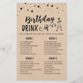 Birthday DRINK IF editable Birthday Party game (Voorkant)