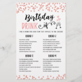 Birthday DRINK IF editable Birthday Party game (Voorkant)