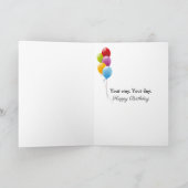 Birthday Dripping Abstract Canvas Art Kaart (Binnen)