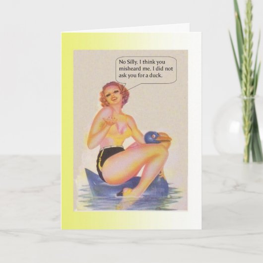 Birthday Duck Kaart (Voorkant)