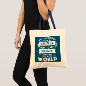 Birthday echtgenote grafisch gezegde vrouw naar de tote bag (Voorkant (product))