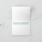 Birthday! Een kleurrijke tuin van Ukuleles Kaart (Binnen)