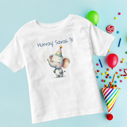 Birthday Elephant Kinder Shirts