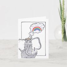 Birthday Elephant, Memories Wenskaart