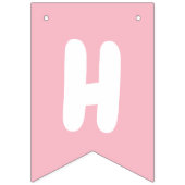 Birthday Elephant Pastel Bunch of Balloons Drawing Vlaggetjes (Tweede vlag)