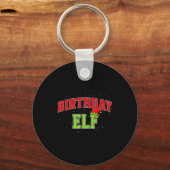 Birthday Elf Christmas Family Matching Group Xmas  Sleutelhanger (Voorkant)