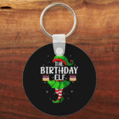 Birthday Elf Christmas Girls Women Elf Squad Xmas  Sleutelhanger (Voorkant)