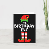 Birthday Elf Matching Group Family Holiday Christm Kaart (Voorkant)