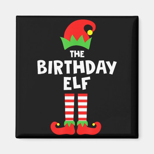 Birthday Elf Matching Group Family Holiday Christm Magneet (Voorkant)