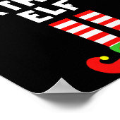 Birthday Elf Matching Group Family Holiday Christm Poster (Hoek)